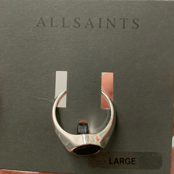 Large Oval Signet Ring ALLSAINTS - Silver - Picture 3 of 7